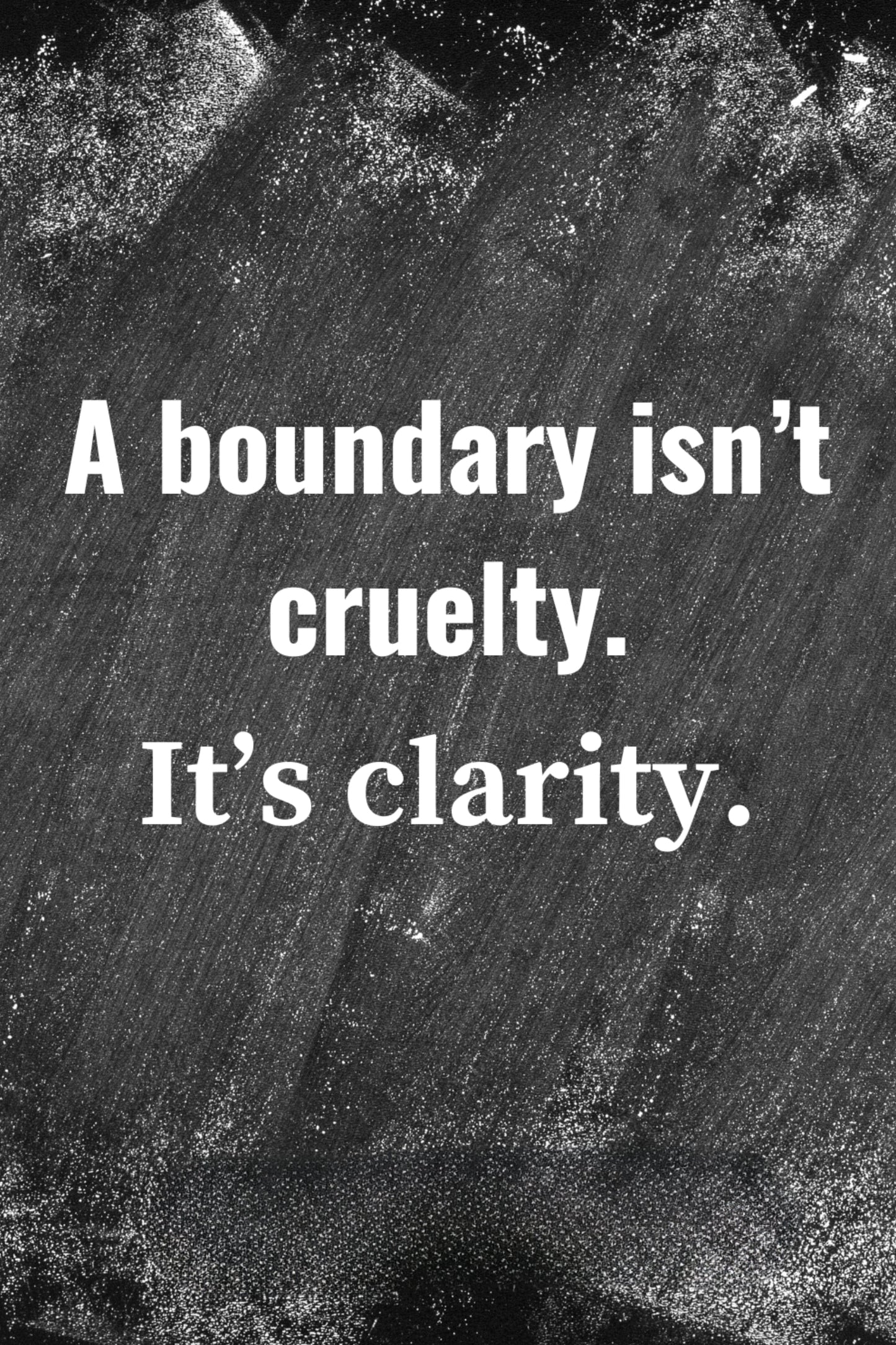 GigglesnGrins.US 24x36 Printable Wall Art – "A Boundary Isn't Cruelty. It's Clarity." Digital Download